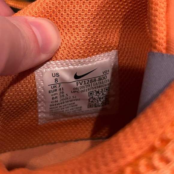 Nike Ja Morant 1 Mismatched Bright Mandarin Orange Green Men’s Size 8 - Picture 7 of 8